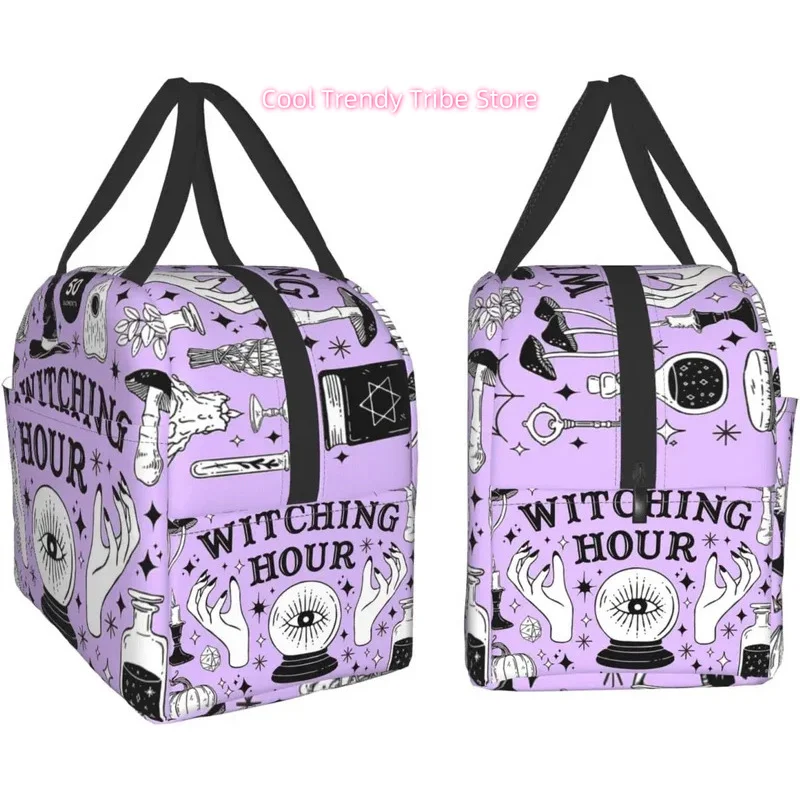 Lunch Bag Alchemy Magic Witch Witchcraft Reusable Water- Cooler Tote Box Container Holder Portable Bag for Work School