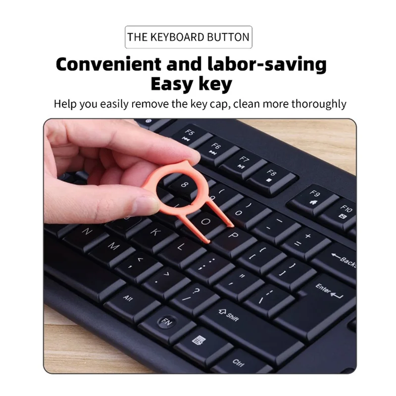 AY14 -Features 10-In-1 Computer Cleaning Kit Camera Tablet Screen Headphone Cleaning Brush Keycap Puller Card Remover Black Dura