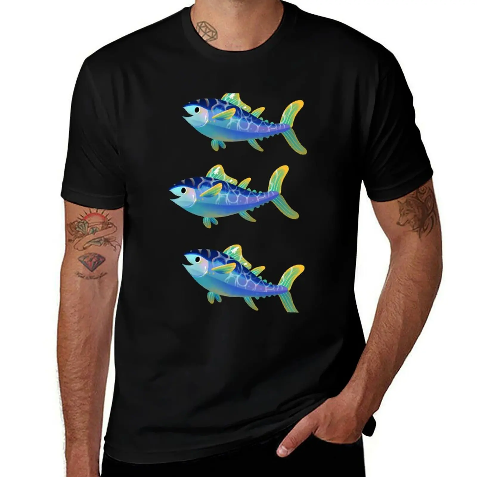 Atlantic Bluefin Tuna T-Shirt Street Art Print Tee Shirt