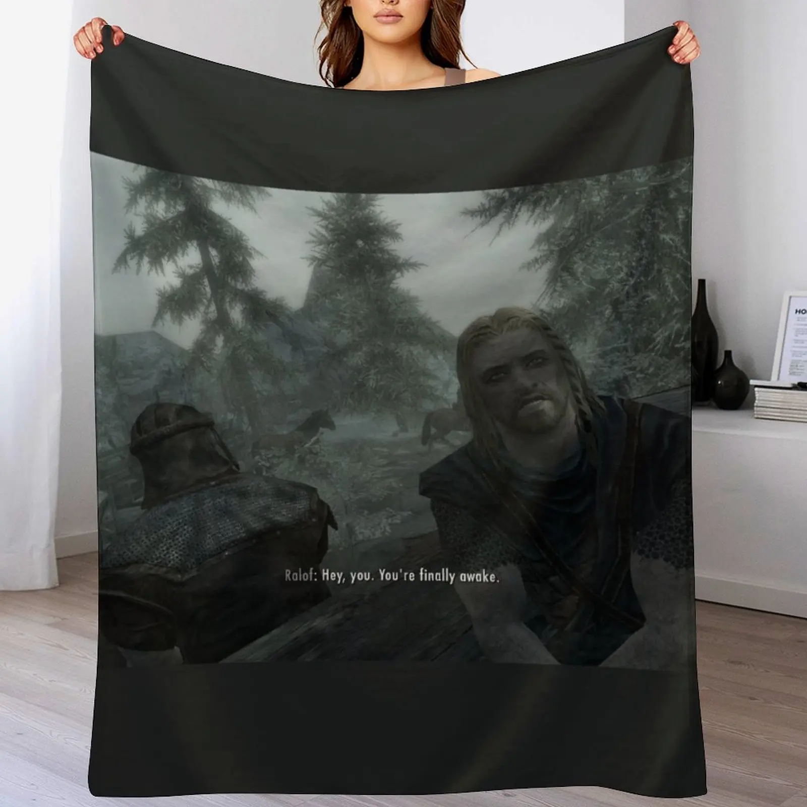 

Hey you. Your finally awake. Throw Blanket Plush halloween Nap Cute Blankets