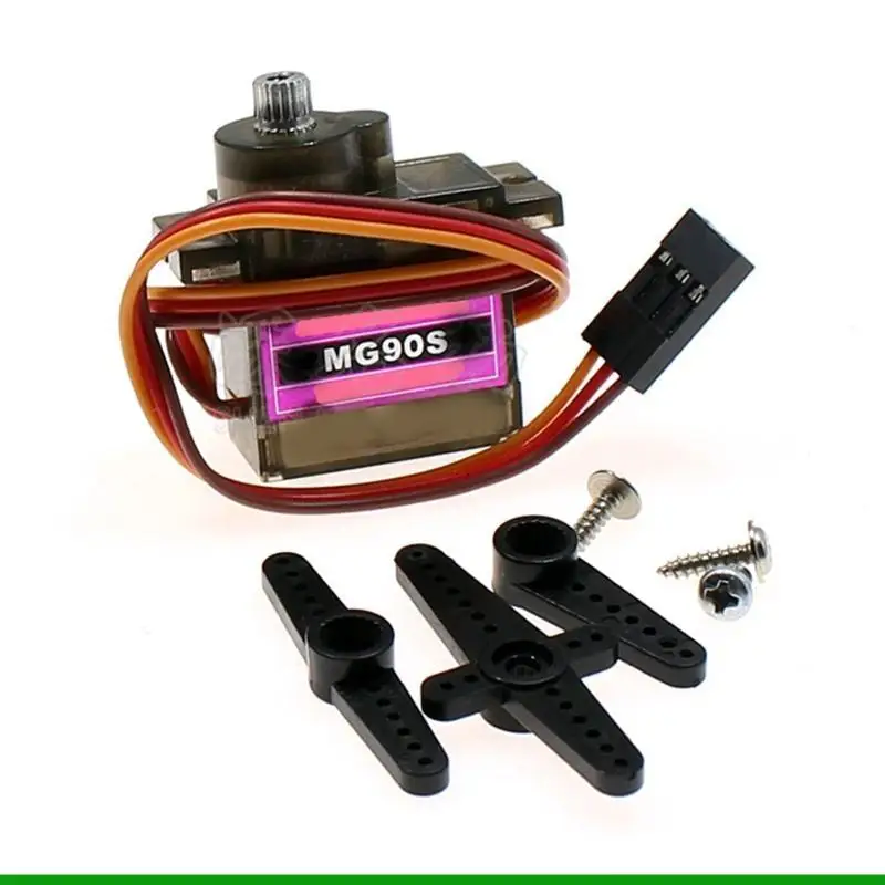 U55C MG90S Micro Servo Metal Gear Futaba RC helicopter Model Car Boat Motor 450 Electric straight inclined plate 180 ° - 360 °