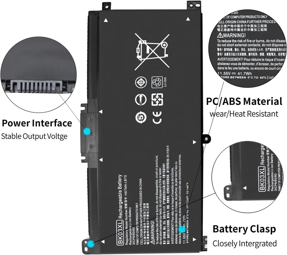 BK03XL 916811-855 916812-855 Battery for HP Pavilion X360