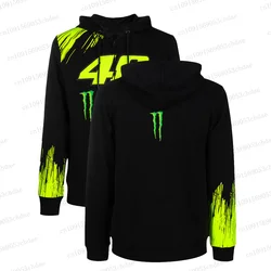 Hot Selling Popular Mens Rossi Street Style Motorcyclist Sweatshirt 3D Printing Hoodie 2024 All Seasons Loose Pullover Hoodie