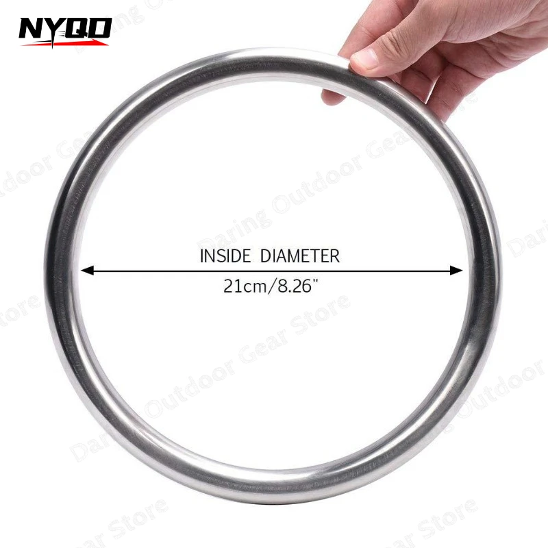 Stainless Steel Wing Chun Training Ring Weighted Iron Circle Kung Fu Martial Arts Hand Strength Equipment for Forearm Exercise
