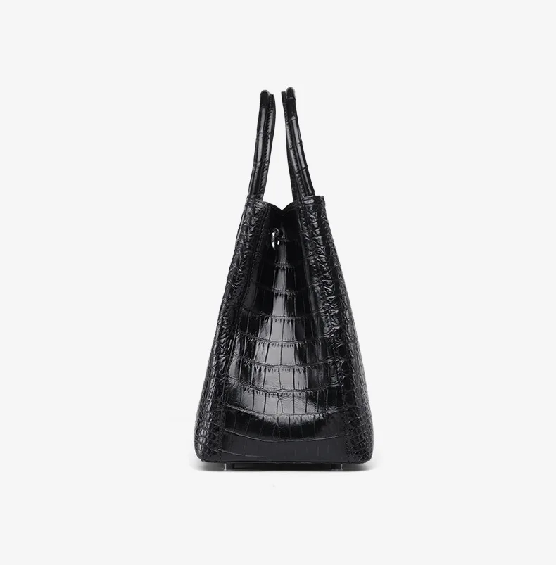 2023 New Designer Crocodile Leather Women Handbag Business Genuine Leather Lady Bag Large Capacity Shoulder Crossbody Bag 40