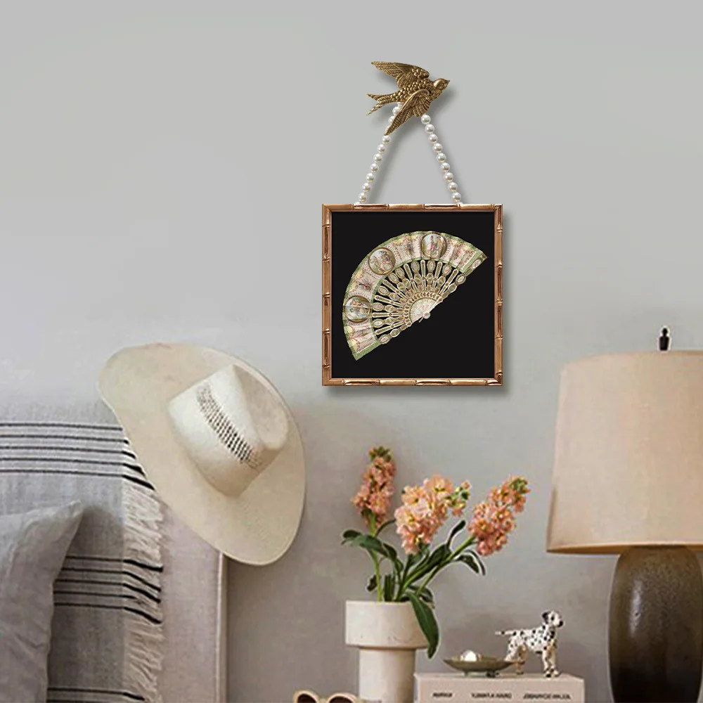 New Chinese style ancient flowers and birds, living room decorative painting, study, tea room, zen meticulous painting