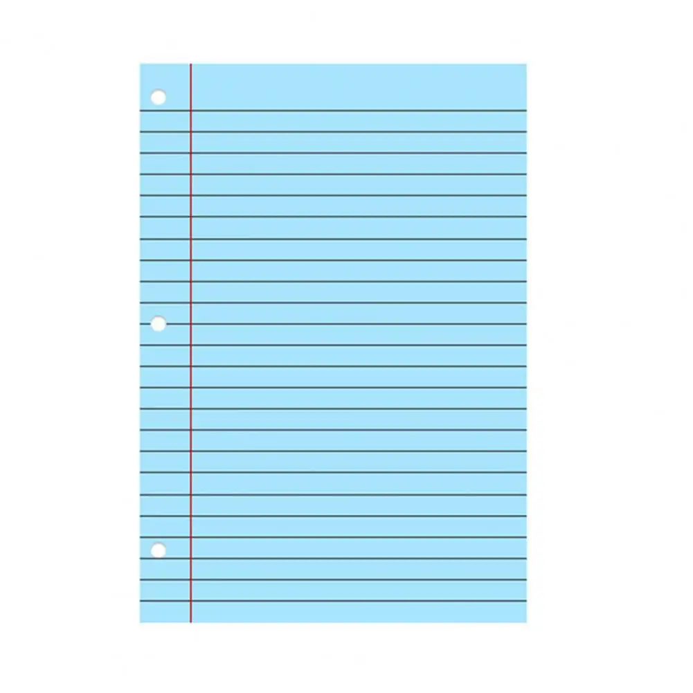 Loose Leaf Paper 200 Sheets 8 X 10.5 Loose Leaf Paper 200 Sheets Loose Leaf Paper College Ruled 3-hole Punched Filler for 3-ring