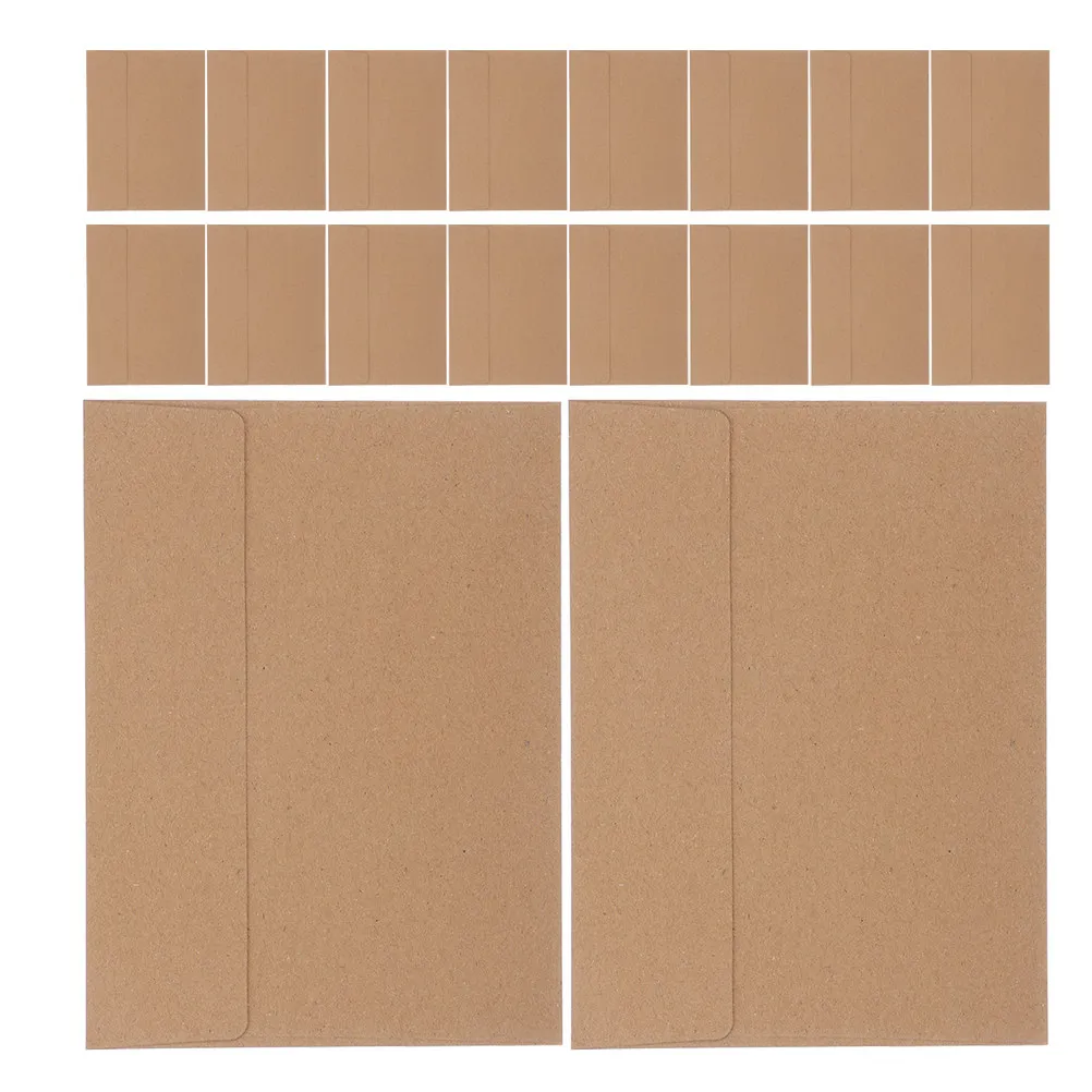 

60Pcs Brown Kraft Paper Envelopes A7 Self Sealing Envelopes for Greeting Cards Wedding Invitations Business Mailing
