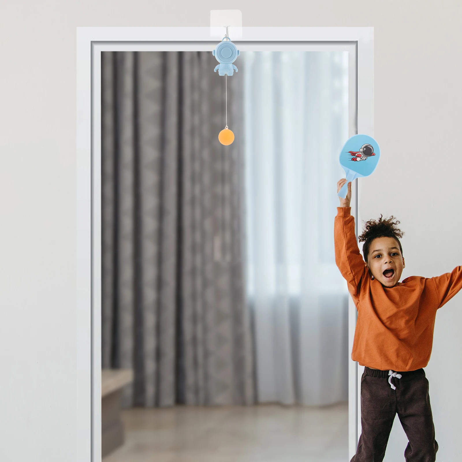 Hangable Table Tennis Vision Trainer Mini Catch Ball Toy Plastic Childrens Racket Kids Parentchild Bonding Home Portable