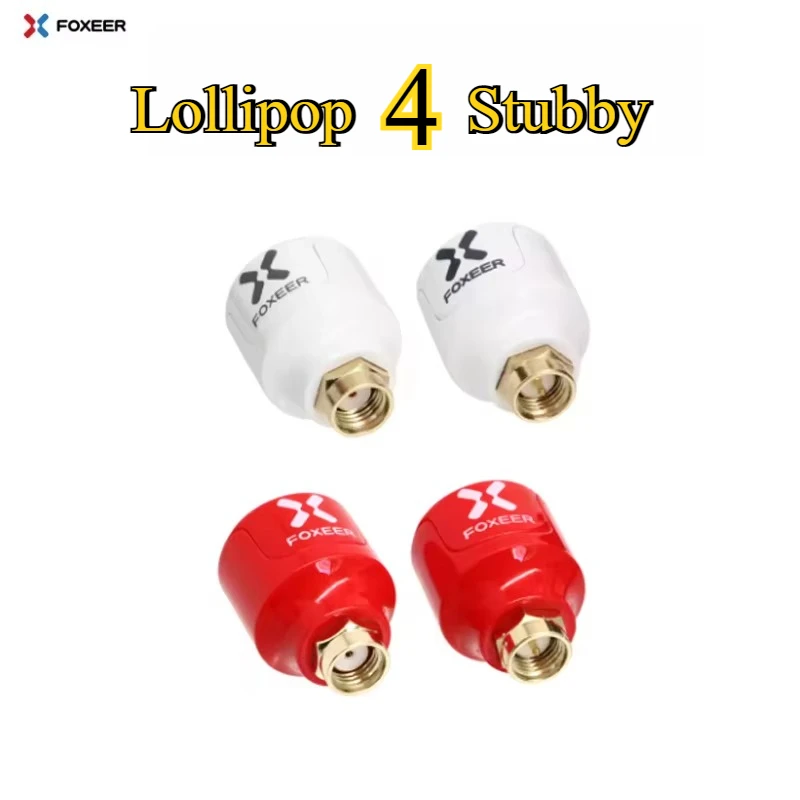 

2 шт. Foxeer Lollipop 4 V4 Stubby FPV антенна 2,6 дБи 5,8G LHCP RHCP SMA RP-SMA микро-грибовидная антенна приемника для FPV RC Drone