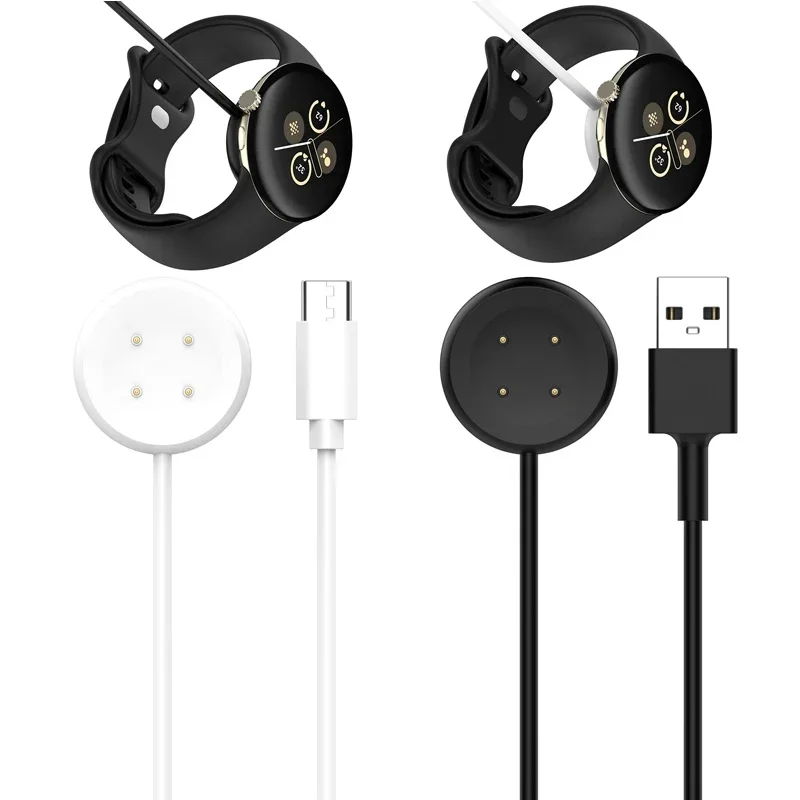 USB Charging Cable Power Charge Wire for Google Pixel Watch 2 Smartwatch Type-C Dock Charger Adapter Accessories