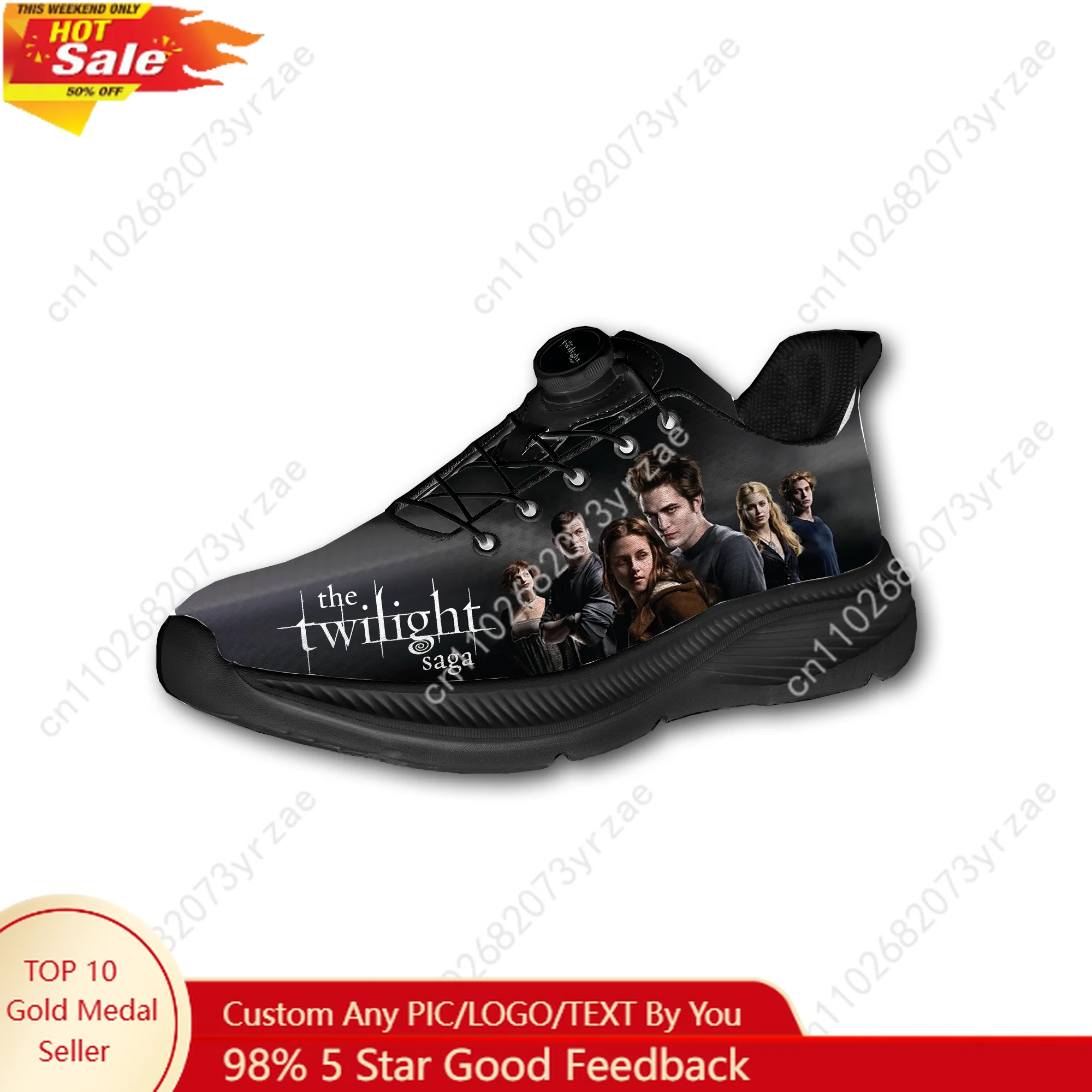 

The Twilight Saga Sports Shoes Mens Womens Walking Sneakers Laceless Rotating Button Shoe Lightweight Custom Made Sneaker