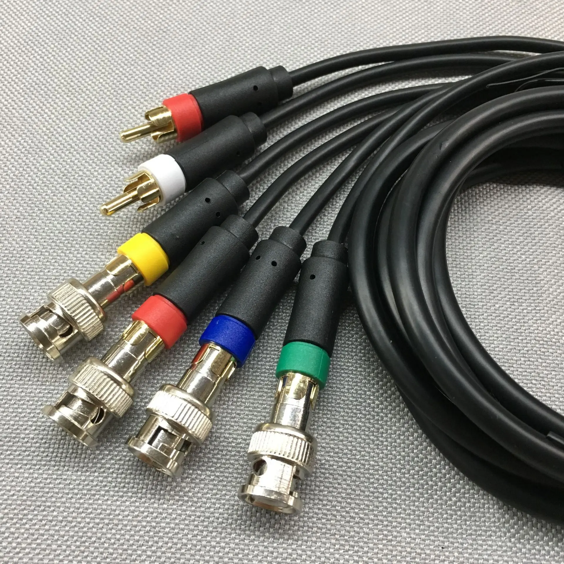 Kabel komposit RCA Saturn SEGA RGB/RGBS untuk PVM BVM NEC XM UP SCALER BNC bukan komponen RGB + kabel AV sinkronisasi