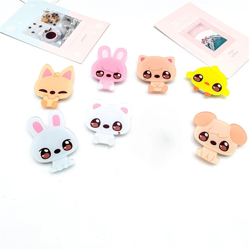 

Новый Kpop Felix Hyunjin Chan Han мультфильм акриловый держатель для телефона кольцо для фанатов подарки коллекция дисплей 5 см