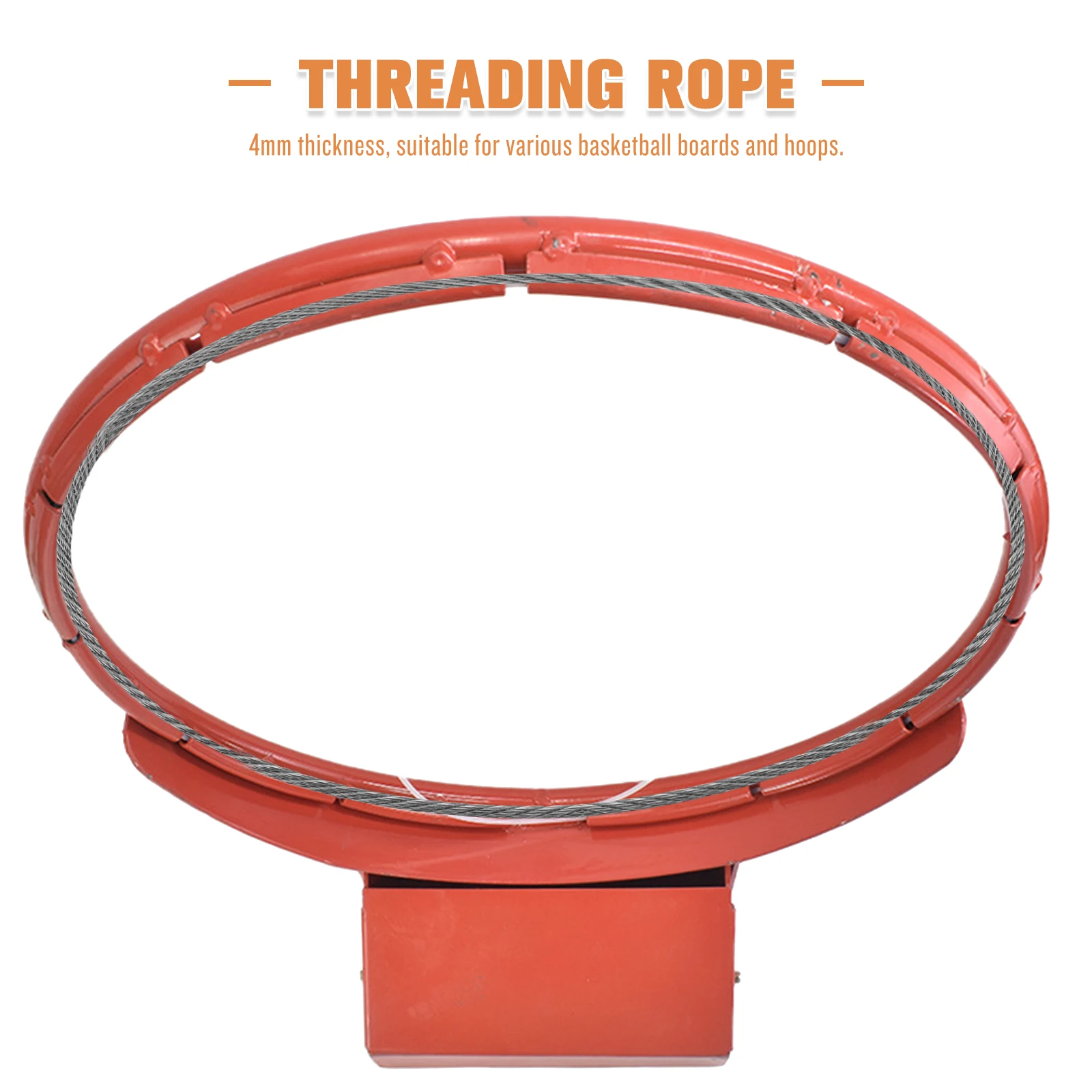 Basketbalnet Rijgen Vervanging Suite Netten Touw Aluminium Hoepel Accessoires Frame Koord