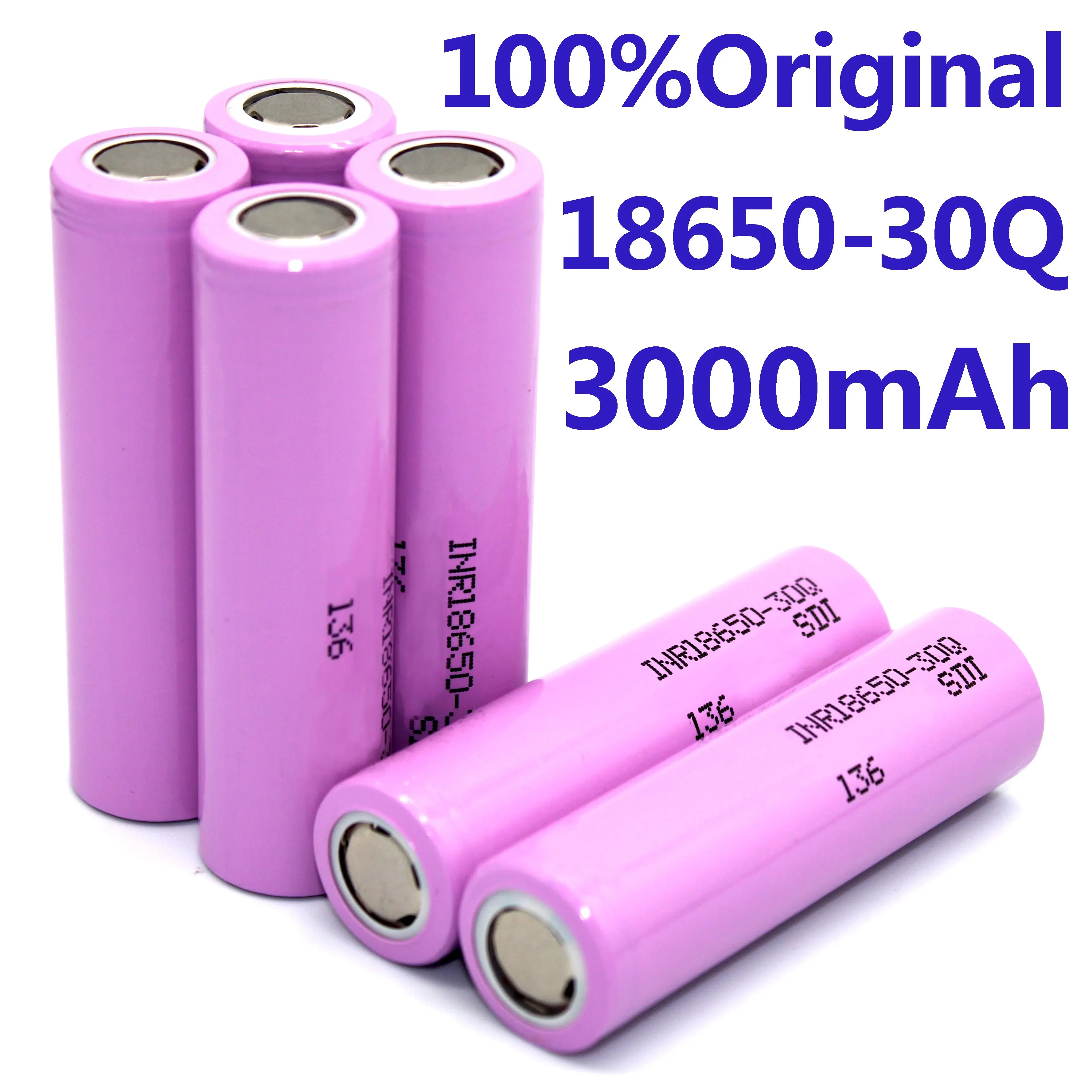 3,7 V 3000mah 18650 Batterie Für 30Q INR 18650 30Q 20A Lithium-ionen-akku Ersatz Exteral Batterie