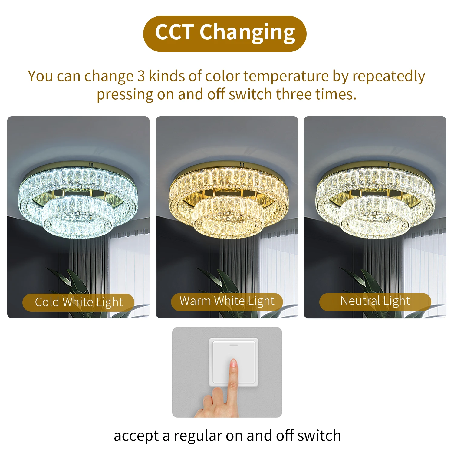 

Luxury Crystal Chandelier Lustre Design Modern Led Ceiling Lamp Living Room Bedroom Decorations Pendant Light Lighting Fixture