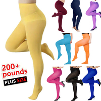 Plus Size 120D Velvet Tights For Women Sexy Solid Color Pantyhose Female 14 Colors Elastic Panty Hose Soft  Fashion Leggings New