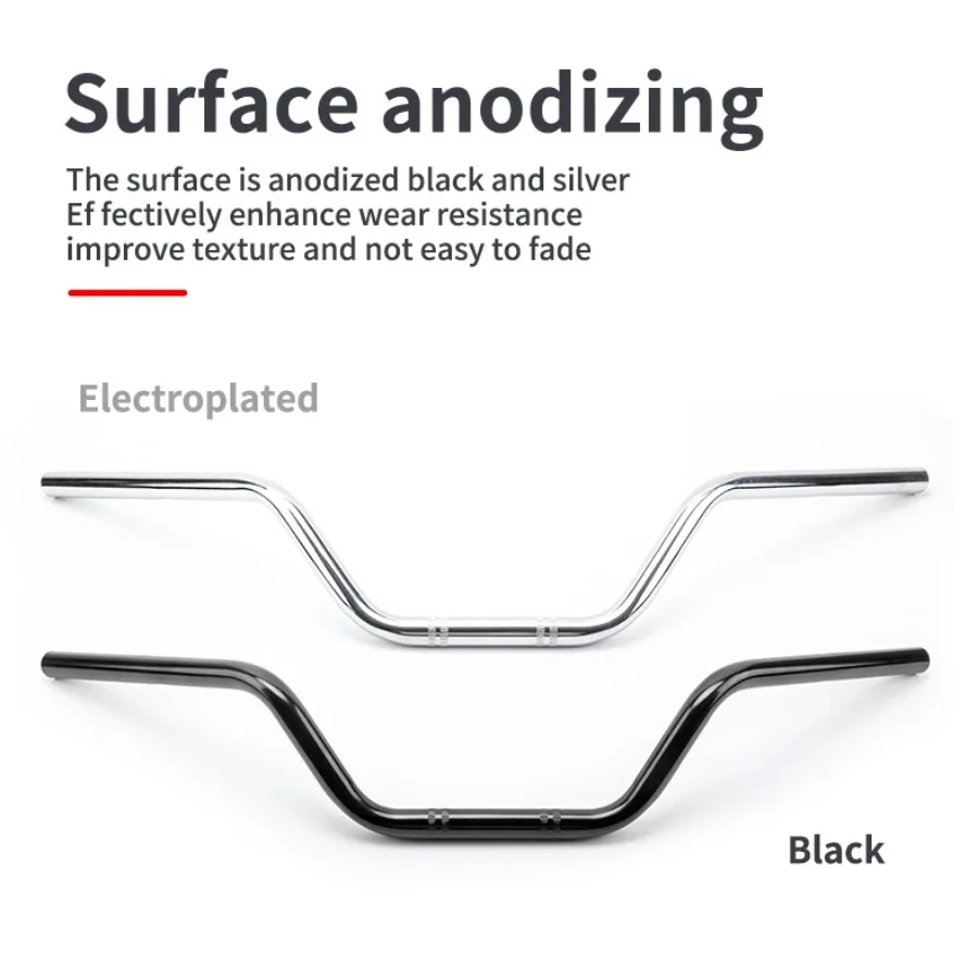 Motorcycle Modified Accessories1PC Black \\Chrome 22mm Vintage Modified Manufacturers Motorbike Handlebars for Cafe Racer