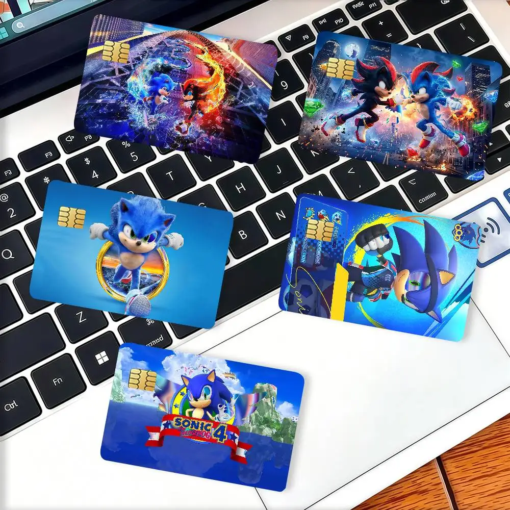 Game S-Sonic The H-Hedgehog Laser Card Stickers For Credit Cards And Debit Cards With Waterproof Protection