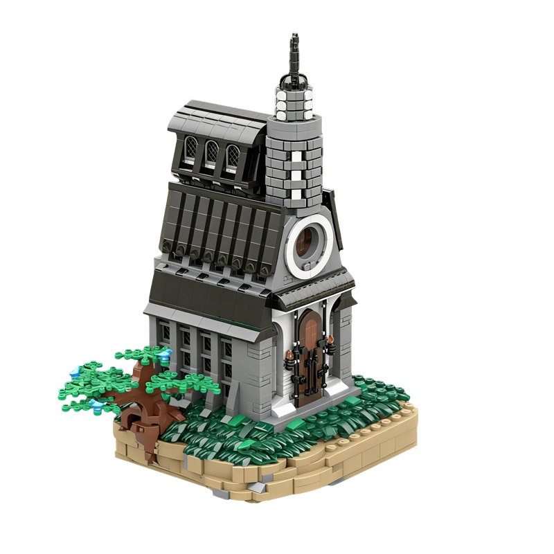 3850ピース カトリック大聖堂 グリフィンの聖堂 MOC カスタマイズ モジュラービルディングブロック デザインモデル シンプルで創造的なDIY ホリデーおもちゃギフト