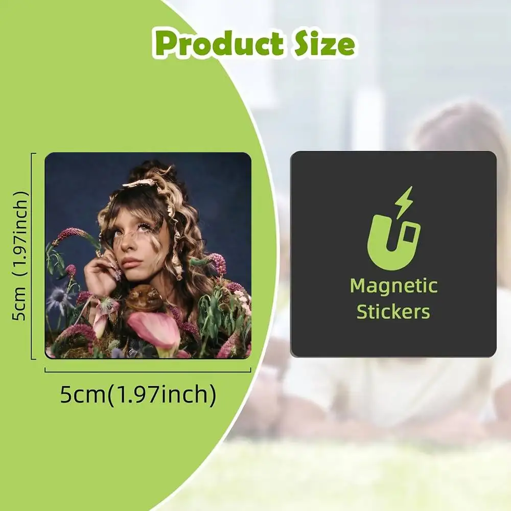 FOR Melanie Martinez Acrylic Refrigerator Magnets Square Sticker Kitchen Office Decor Creative Birthday Craft Gift