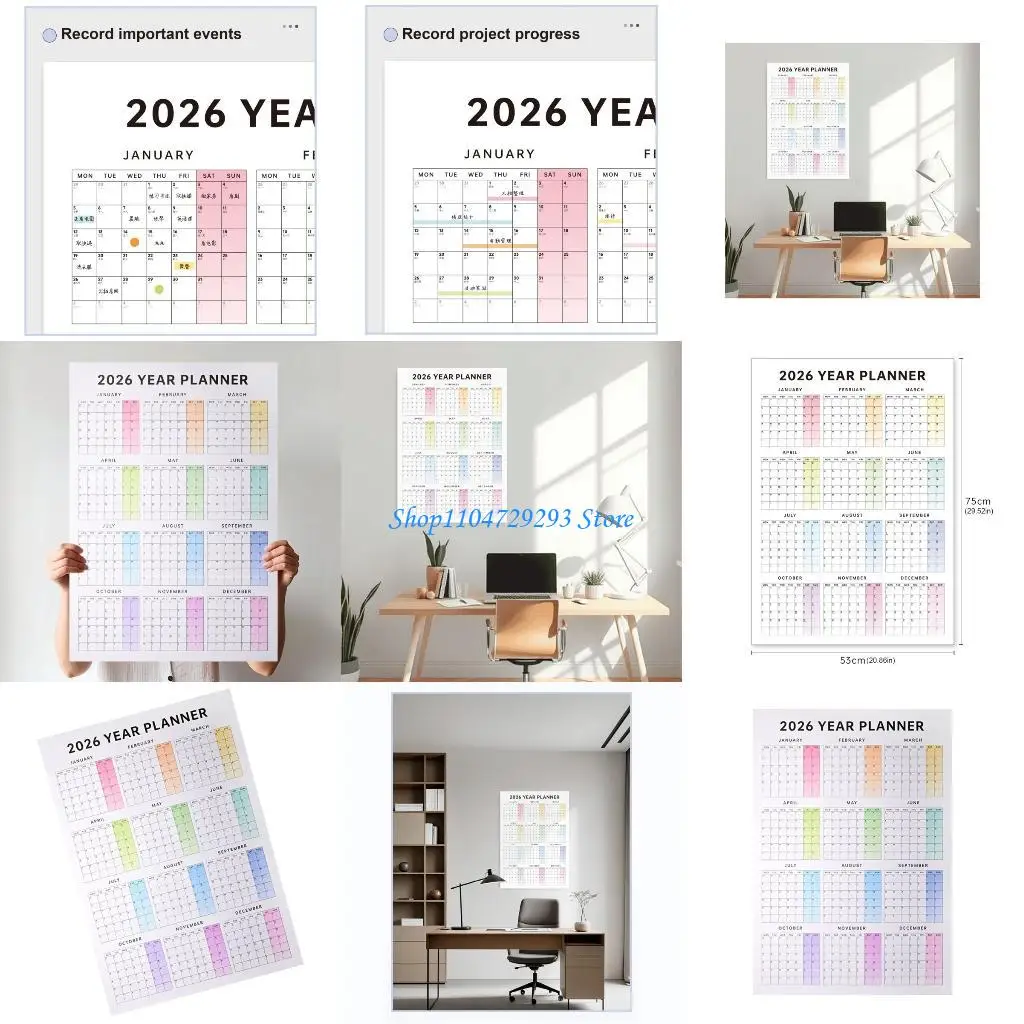 

Y2GD 2026 Wall Calendar Planner Full Year to View Calendar Yearly Planner for Home