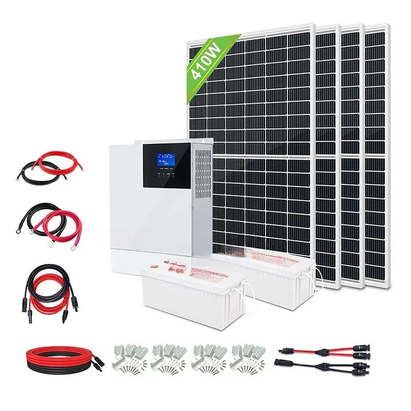 

Photovoltaic panel household 5000W inverter/off-grid solar power generation system 220V full set of manufacturers