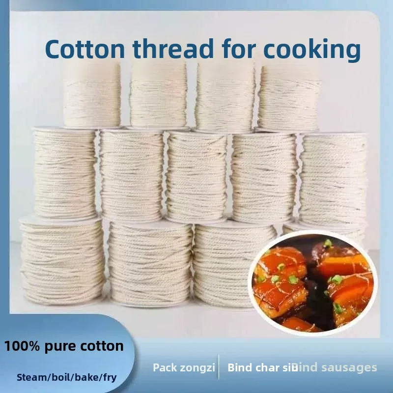 Food Grade Cotton Thread Rope Japanese Style Char Siu Tie Meat Bundle Pork Leg Rope Line ABEYINUOR Love Bag Accessories