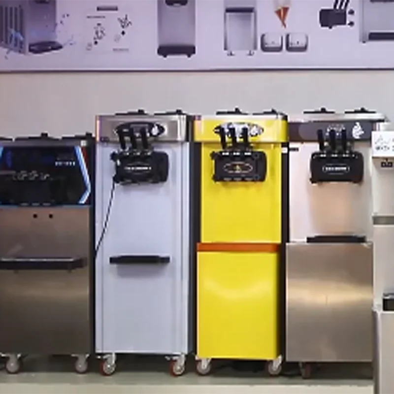 Soft Serve Ice Cream Machine - Máquina de Sorvete Comercial de Chão