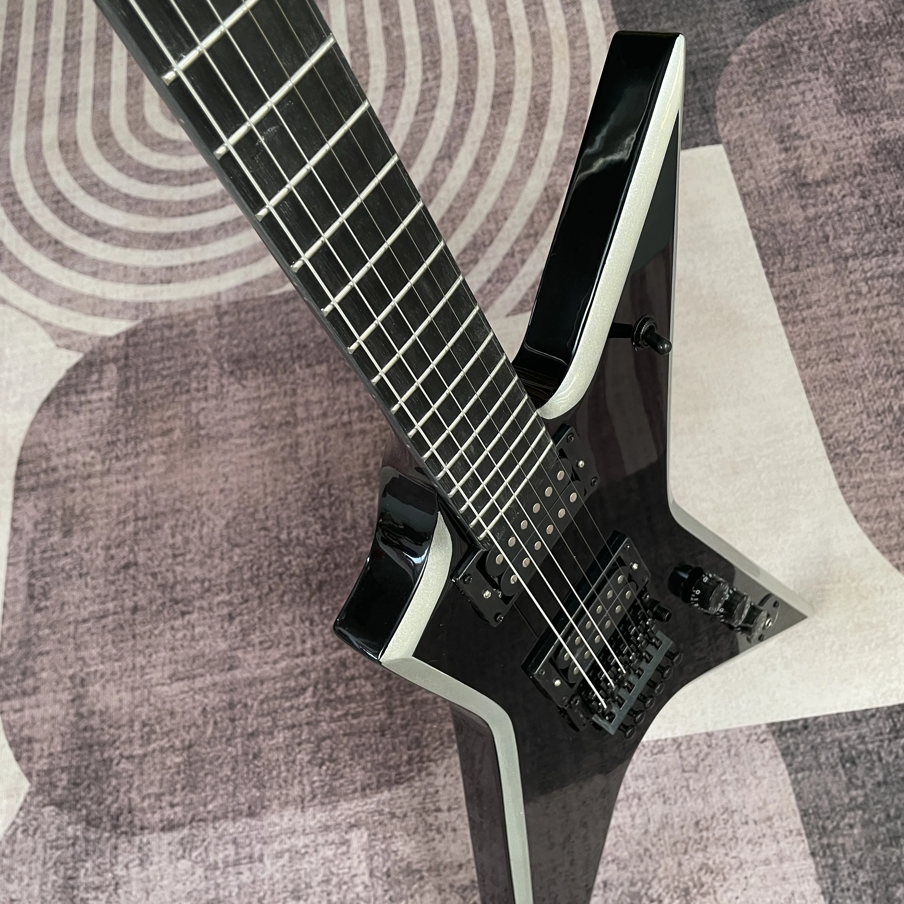 

Электрогитара Dimebag Black Dime HH Black Floyd Binding White, быстрая доставка