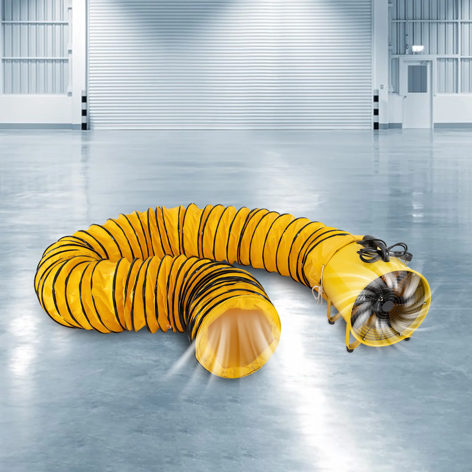 

16-дюймовый 1100 Вт универсальный вентилятор 3178CFM, вытяжка вентилятора с канальным шлангом 32,8 футов/10 м