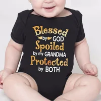 Newborn Baby Boy Girl Clothes My Mom Thinks She Is in Charge That's So Cute Funny Letter Printed Infant Rompers Baby Outfits
