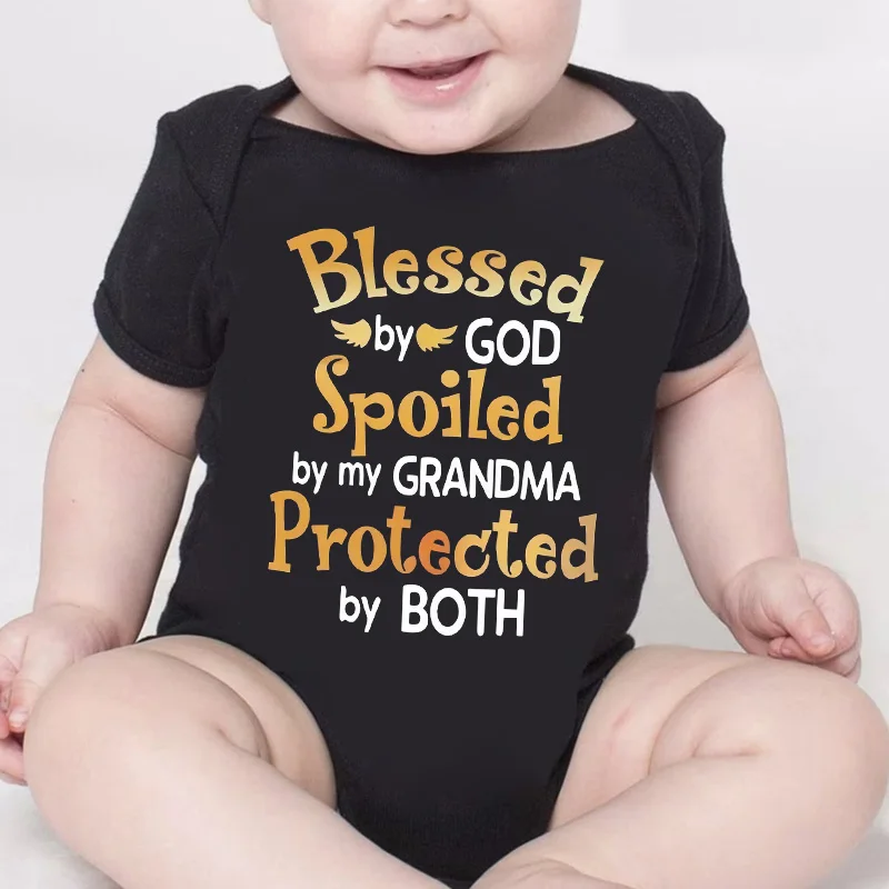 Newborn Baby Boy Girl Clothes My Mom Thinks She Is in Charge That's So Cute Funny Letter Printed Infant Rompers Baby Outfits