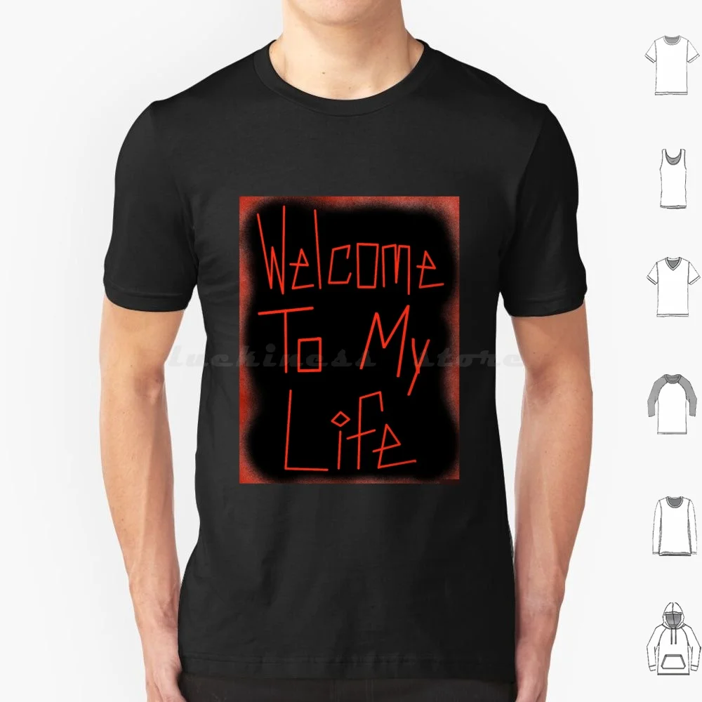 Welcome To My Life T Shirt 6Xl Cotton Cool Tee Simple Plan Plan Simple Black Funny Emo Pop Punk Logo Simple Plan Band Simple