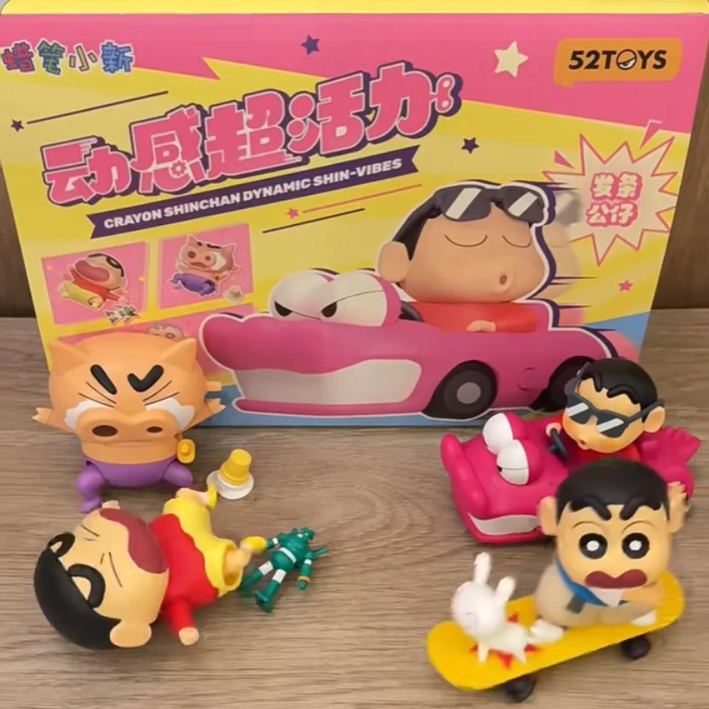 

Crayon Shin-Chan Dynamic Super Vitality Series Blind Box Play Shin Chan Guess Box Collectible Desktop Ornament Gift