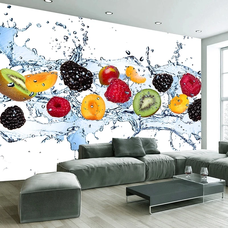 Custom 3d Fresh Fruit Photo Wallpaper Restaurant Kitchen Mural Modern Living room sofa TV background wall bedroom 8D study Hotel
