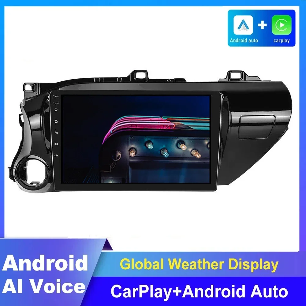 

8G+128G For Toyota Hilux Pick Up AN120 2015 2016- 2020 Car Radio Multimedia Video Player Navigation Android 13 No 2din 2 din dvd