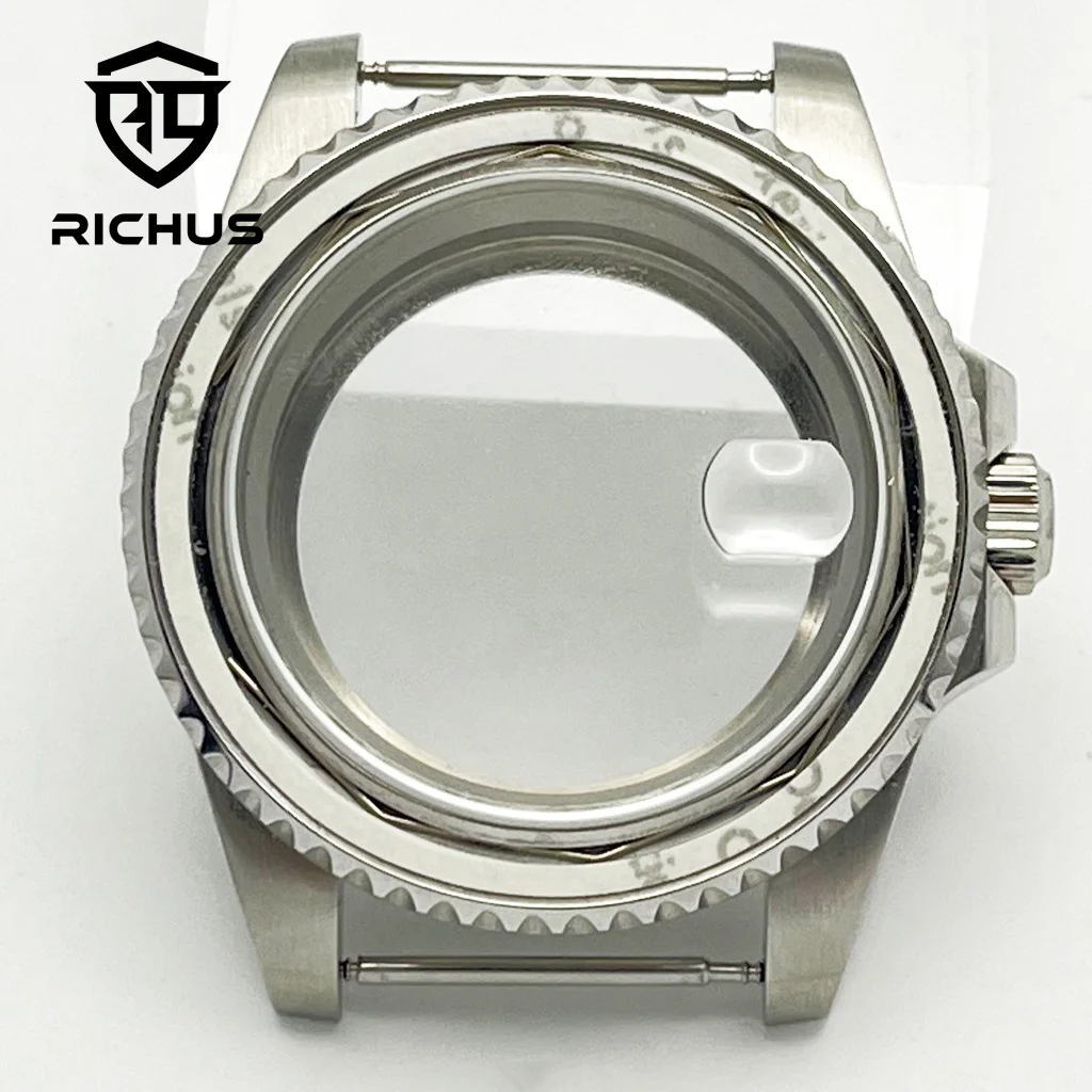 

Корпус для часов RICHUS 40 мм, серебристый, подходит для механизмов NH34, NH35, NH36, ETA2824, PT5000, Miyota8215-DG, аксессуары для часов