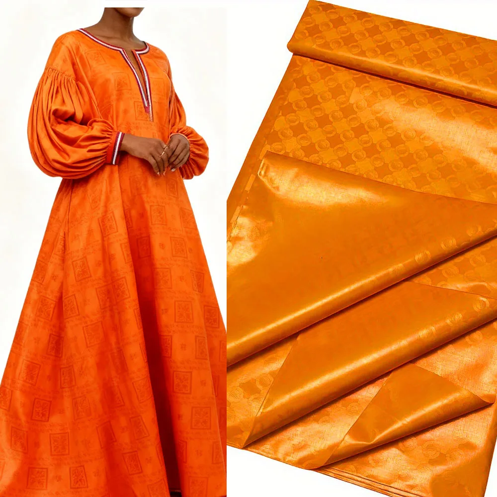 

Luxury Bazin Lace Fabric Rich African Material for Wedding Dresses Custom Ankara Unisex