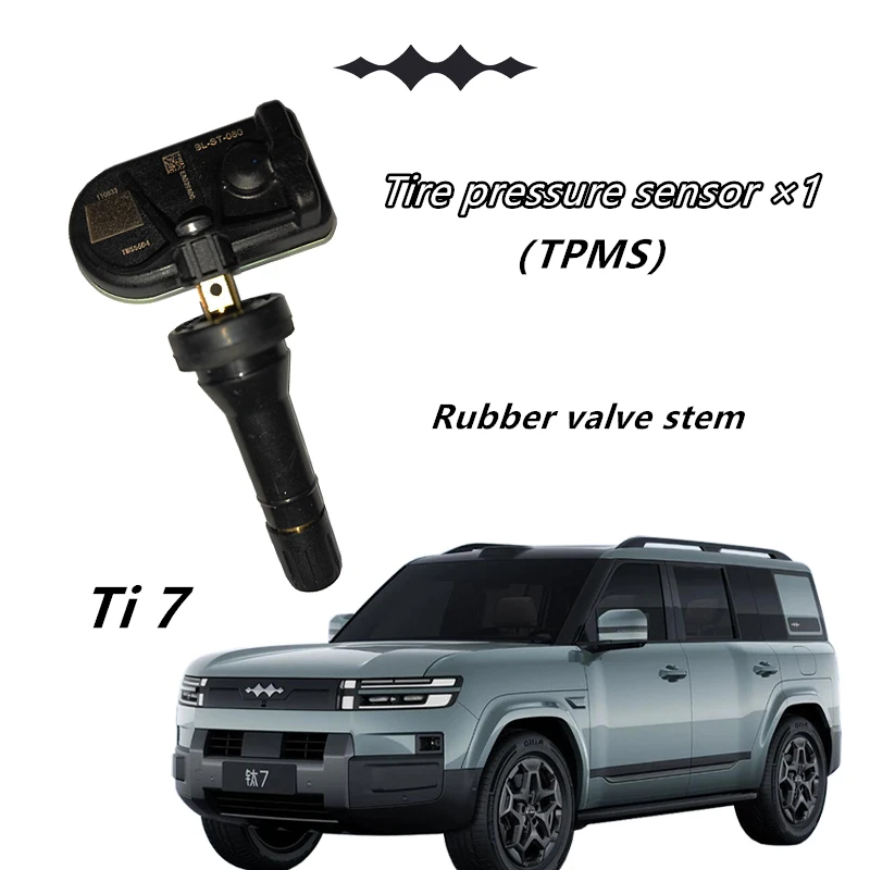 Tire pressure sensor for BYD Ti 7/Leopard 7,Rubber/Aluminum Alloy,Brand Matching,Automatic Matching,TPMS,Denza