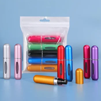 Atomiseur de parfum rechargeable en aluminium, pompe de parf...