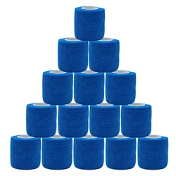 1/6/12/20pcs Sports Adhesive Bandage Blue Elastic Breathable Non-woven Wrap Finger Tape For Wrist Ankle First Aid Sports Bandage