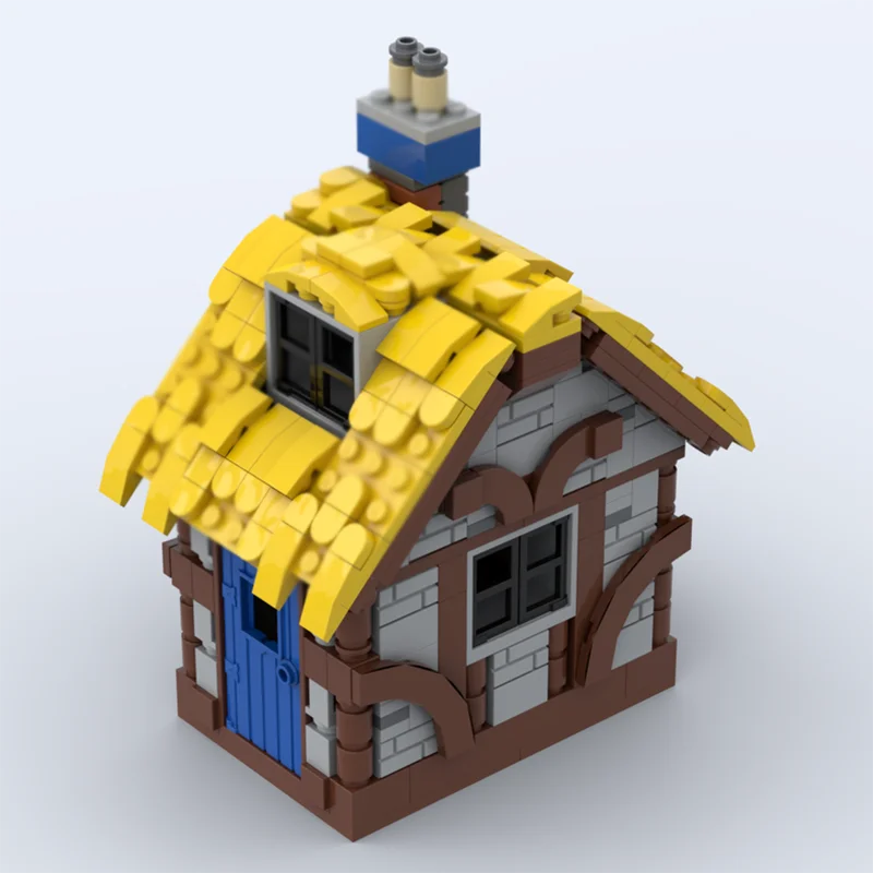 Castello medievale Modello Moc Mattoni da costruzione Modello di fattoria umana Tecnologia Blocchi modulari Regali Giocattoli di Natale Set di assemblaggio