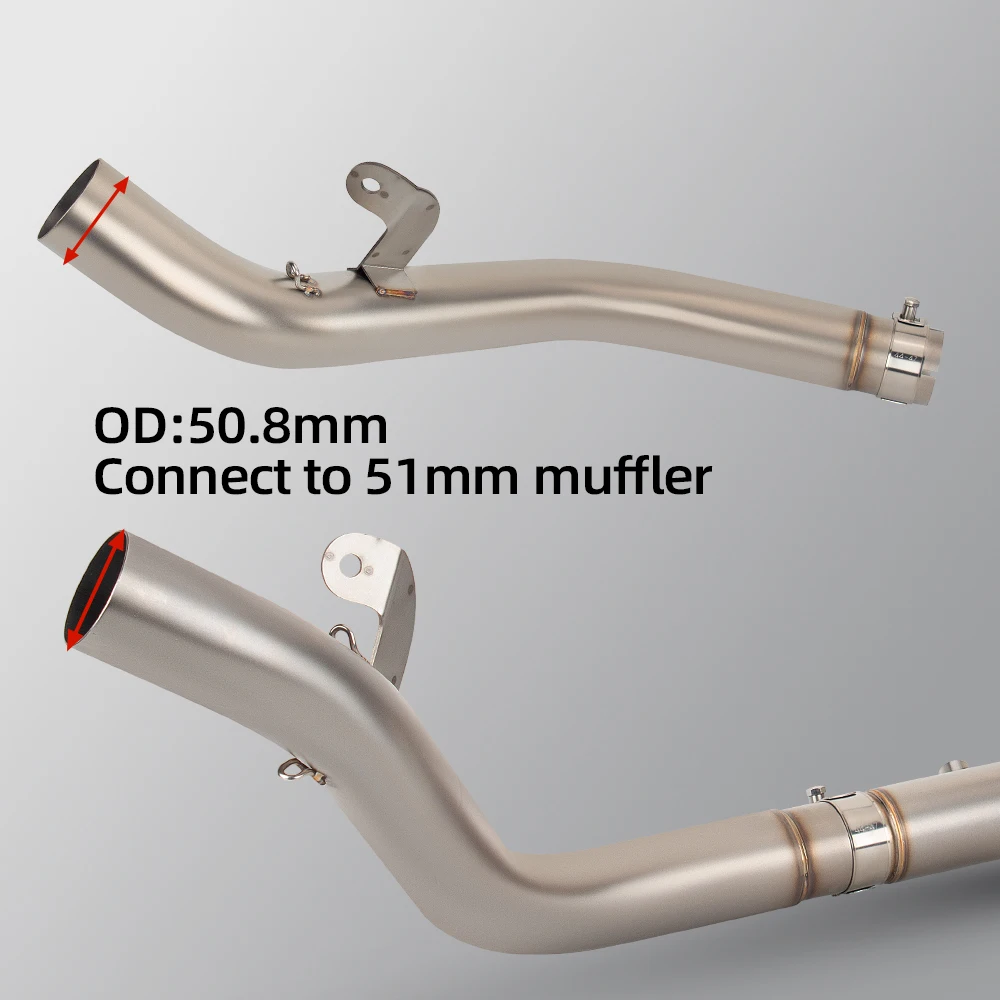 For Triumph Street Triple 765 Triple765 Motorcycle Exhaust System Modified Connect Original or 51 Muffler Front Middle Link Pipe