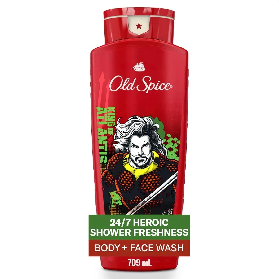 

Old Spice Body Wash для мужчин Aquaman: King of Atlantis 3X Defense 24 7 Shower Fresh со стойким ароматом очищения тела 2 в 1 для лица