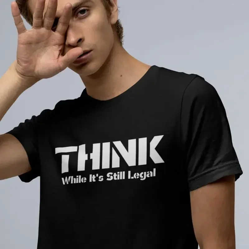 Think While It's Still Legal T Shirt Freedom Patriotic America Republican