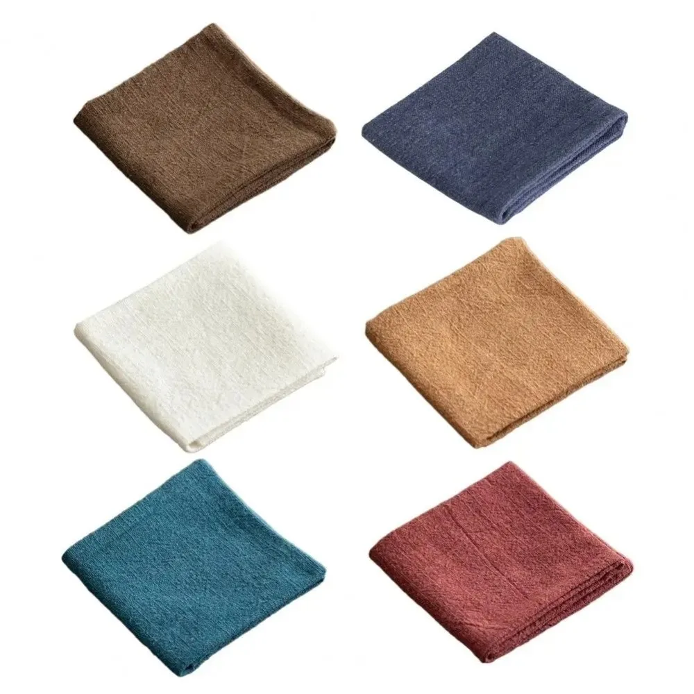 Zen Ramie Linen Tea Towel Hand Towels Kung Fu Teapot Mat Quick Dry Dish Towel Multipurpose Cloth Coaster Tea Table Rag