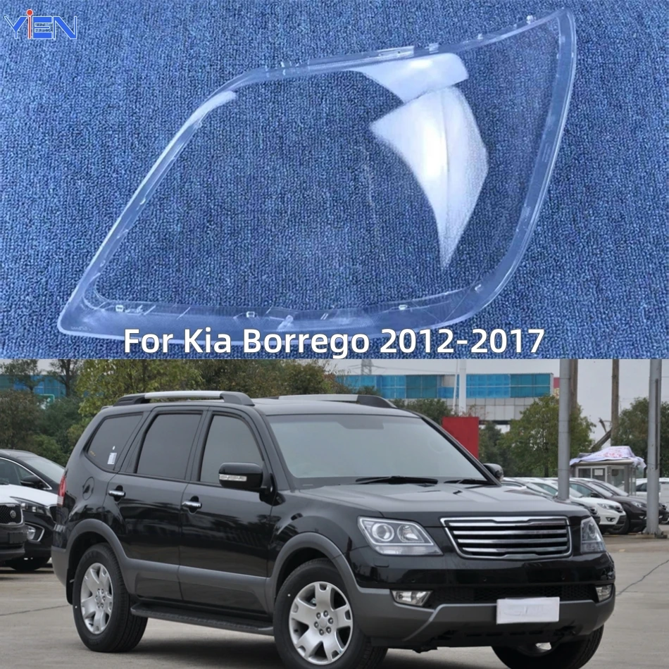 起亜ボレゴ-2012-2013-2014-2015-2016-2017-自動車部品とアクセサリーランプシェードキャップヘッドランプカバーシェード