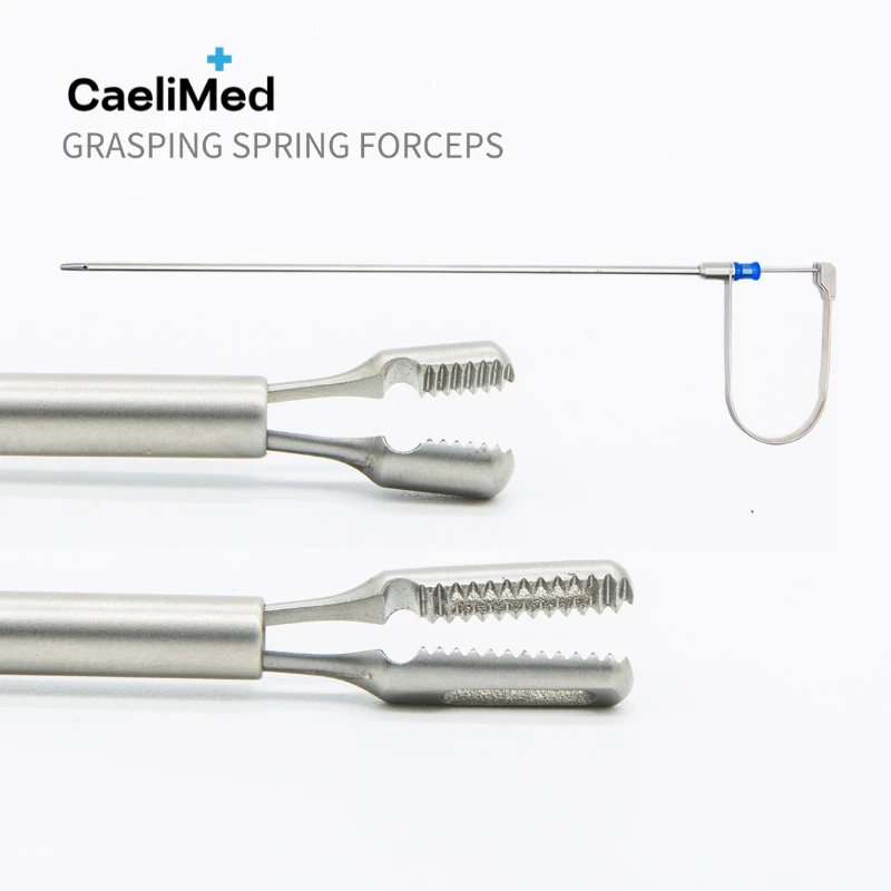 Reusable Spring-loaded Grasping Forceps – Laparoscopic Self-locking Ratchet Grasper for Surgery ON SALE
